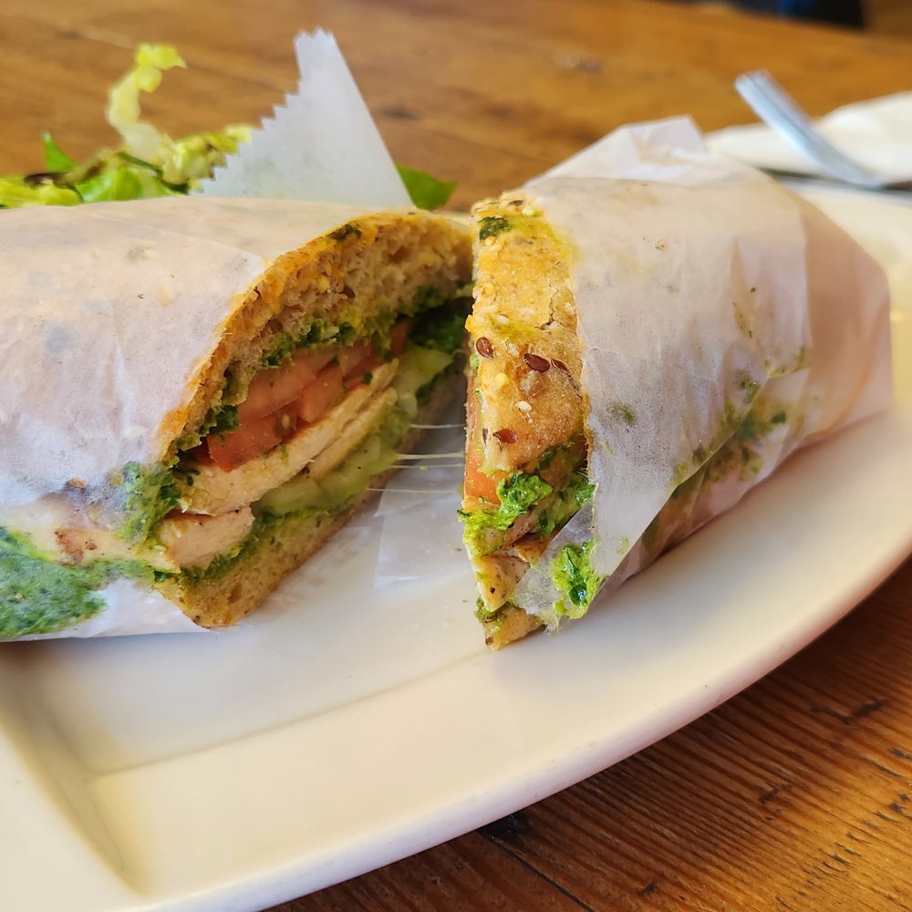 Green Zebra Cafe - Chicken Pesto Sandwich - Juice Bars & Smoothies Near Me - Sarasota, Florida Green Zebra Cafe - Chicken Pesto Sandwich - Juice Bars & Smoothies Near Me - Sarasota, Florida