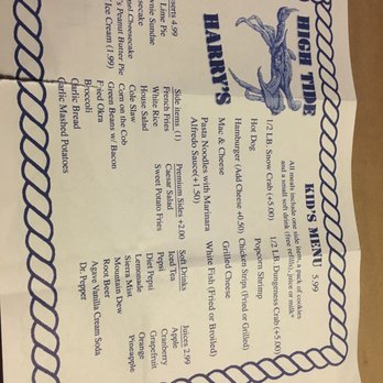 High Tide Harry's - Kid's menu - Seafood Near Me - Orlando, Florida High Tide Harry's - Kid's menu - Seafood Near Me - Orlando, Florida