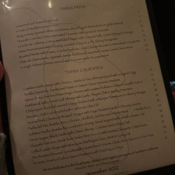 ZuZu - Menu - Tapas Bars Near Me - Napa, California ZuZu - Menu - Tapas Bars Near Me - Napa, California
