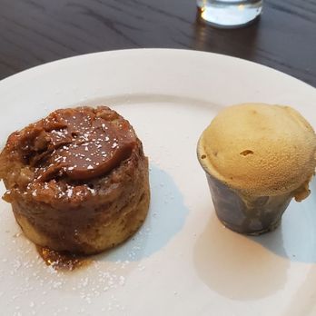 The Hutton - Warm apple cider cake and Graham cracker Gelato - New American Near Me - Jersey City, New Jersey