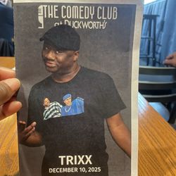 The Comedy Club at Duckworth’s - The pamphlet given of performers