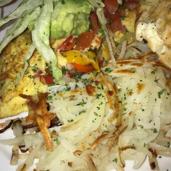 Miss Shirley's Cafe, Inner Harbor - Todays special Santa fea omelette with hashbrowns - Breakfast & Brunch Near Me - Baltimore, Maryland Miss Shirley's Cafe, Inner Harbor - Todays special Santa fea omelette with hashbrowns - Breakfast & Brunch Near Me - Baltimore, Maryland