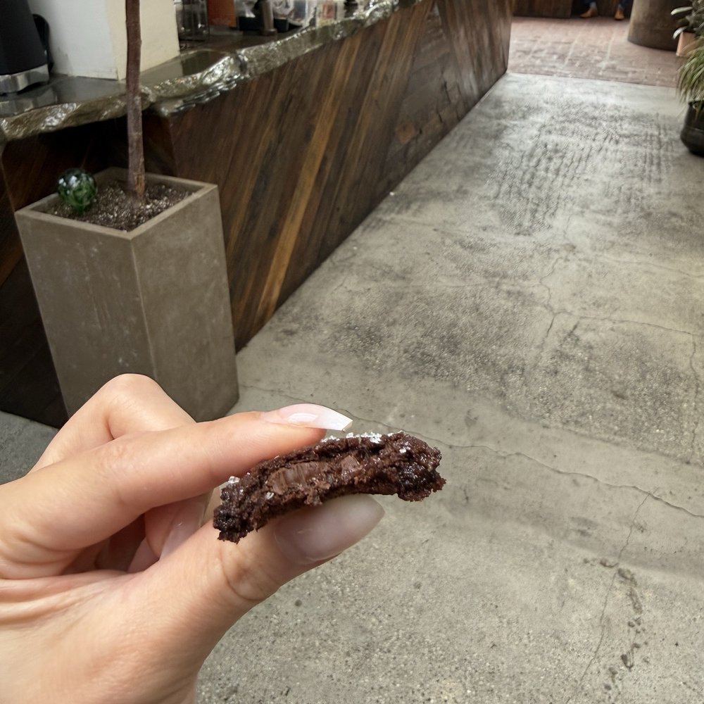 11th Hour Coffee - Vegan chocolate with sprinkled with salt. Filled with chocolate every bite! - Coffee & Tea Near Me - Santa Cruz, California