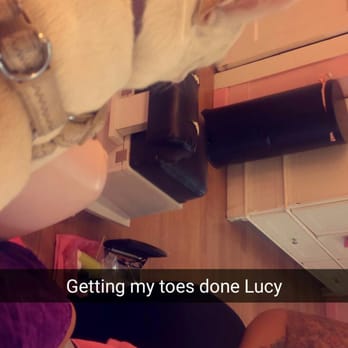 File-N-Style - Lucy watching me get my toes done. - Nail Salons Near Me - Denver, Colorado