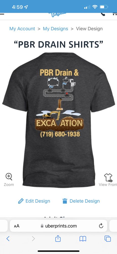 Slide of PBR Drain and Excavation