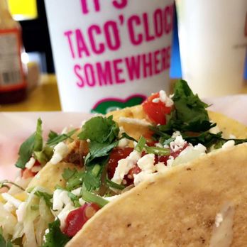 Fuzzy's Taco Shop - a taco and a drink - Tex-Mex Near Me - Texarkana, Texas