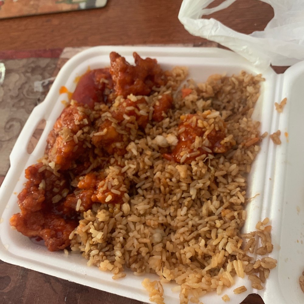 Fong's Chinese Restaurant - Orange chicken, brown rice and soy sauce. - Chinese Near Me - Jacksonville, Florida Fong's Chinese Restaurant - Orange chicken, brown rice and soy sauce. - Chinese Near Me - Jacksonville, Florida