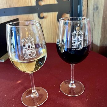 Big Door Vineyards - Blanc Du Bios and Lenoir red - Wineries Near Me - White, Georgia