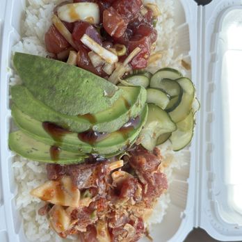 Ry’s Poke Shack - Kabayaki shoyu and spicy mayo with avocado added - Seafood Near Me - Kahuku, Hawaii Ry’s Poke Shack - Kabayaki shoyu and spicy mayo with avocado added - Seafood Near Me - Kahuku, Hawaii