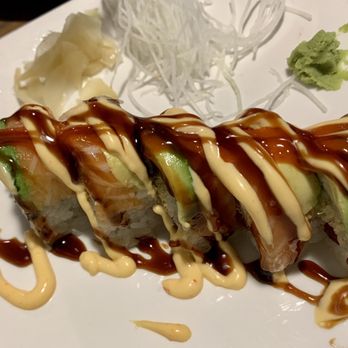 Ru San's - Kiss on Kiss of Fire Roll - Sushi Bars Near Me - Charlotte, North Carolina