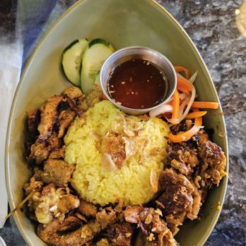 Chao - Lemongrass Chicken Rice $17 - Asian Fusion Near Me - Honolulu, Hawaii
