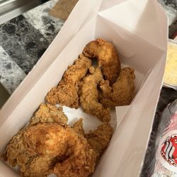 KFC - Look at this tenders? Hard burnt fried more than once. Nasty