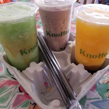 Knottea Cafe House - Caramel apple, taro, & passion fruit slushes - Coffee & Tea Near Me - Stanton, California Knottea Cafe House - Caramel apple, taro, & passion fruit slushes - Coffee & Tea Near Me - Stanton, California