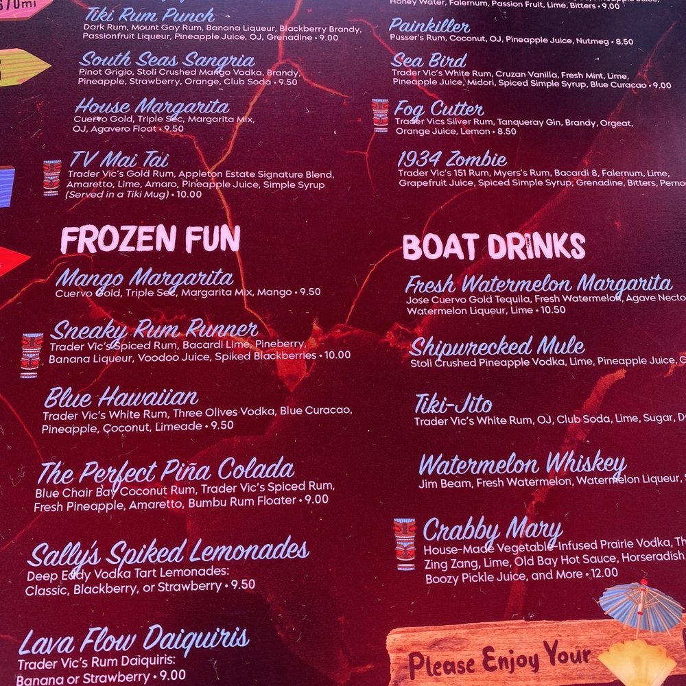 Tiki Docks Riverview - Cocktail collection - Salad Near Me - Riverview, Florida Tiki Docks Riverview - Cocktail collection - Salad Near Me - Riverview, Florida