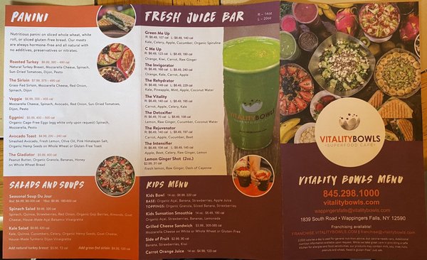 Menu photo 3 Vitality Bowls Wappingers Falls, NY Menu photo 3 Vitality Bowls Wappingers Falls, NY