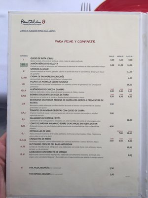 Menu photo 3 Pantalán G El Puerto de Santa María, CA