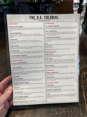 Menu photo 4 The B.A. Colonial Louisville, KY Menu photo 4 The B.A. Colonial Louisville, KY