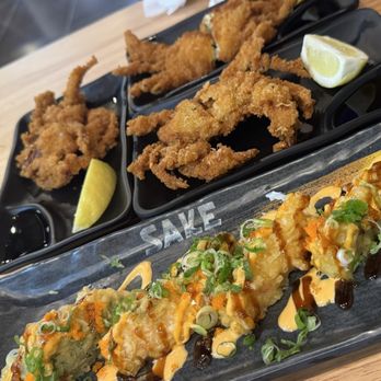 Sake - Soft shell crab. Coating is too thick. Stuffed jalapeño. So good! - Japanese Near Me - Sacramento, California Sake - Soft shell crab. Coating is too thick. Stuffed jalapeño. So good! - Japanese Near Me - Sacramento, California