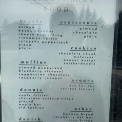 William Patrick's Coffee - Menu