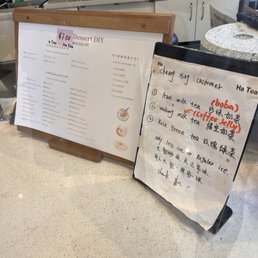 Desert diy menu