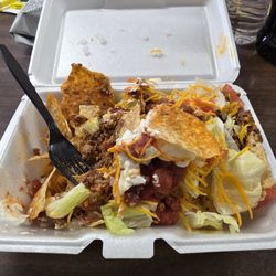 Mr Ed's Hot Dogs - This is Ed's taco salad. Although I should have got a better picture before I started eating it still looks just as good.