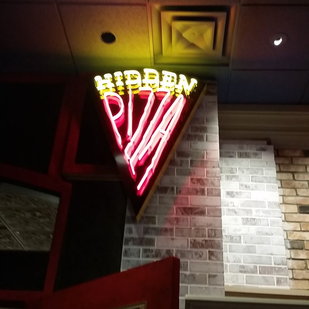 Hidden Pizza - Neon sign so you can finde the place - Pizza Near Me - Reno, Nevada Hidden Pizza - Neon sign so you can finde the place - Pizza Near Me - Reno, Nevada