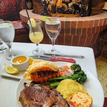 Shadowbrook - Blackened Ribeye Steak&lobster tail - American Near Me - Capitola, California