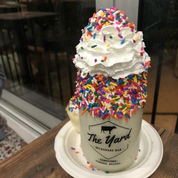 The Yard Milkshake Bar - Birthday cake - Ice Cream & Frozen Yogurt Near Me - Phoenix, Arizona The Yard Milkshake Bar - Birthday cake - Ice Cream & Frozen Yogurt Near Me - Phoenix, Arizona