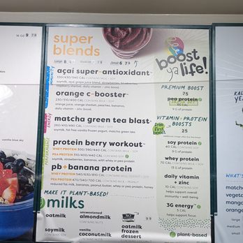 Jamba - Super blends menu - Juice Bars & Smoothies Near Me - Redmond, Washington