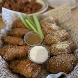 Hi Wings - Breaded 10 Battered Wings - sweet soy and garlic Parmesan