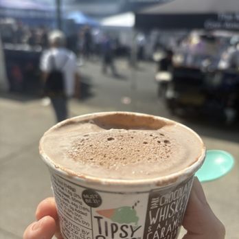 Tipsy Scoop - Dark Chocolate Whiskey Chocolate Caramel Single Scoop - Ice Cream & Frozen Yogurt Near Me - Astoria, New York