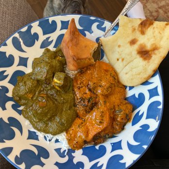 Campus Café - Saag paneer. Butter chicken. Samosa. Naan. Rice. - Sandwiches Near Me - Johns Creek, Georgia