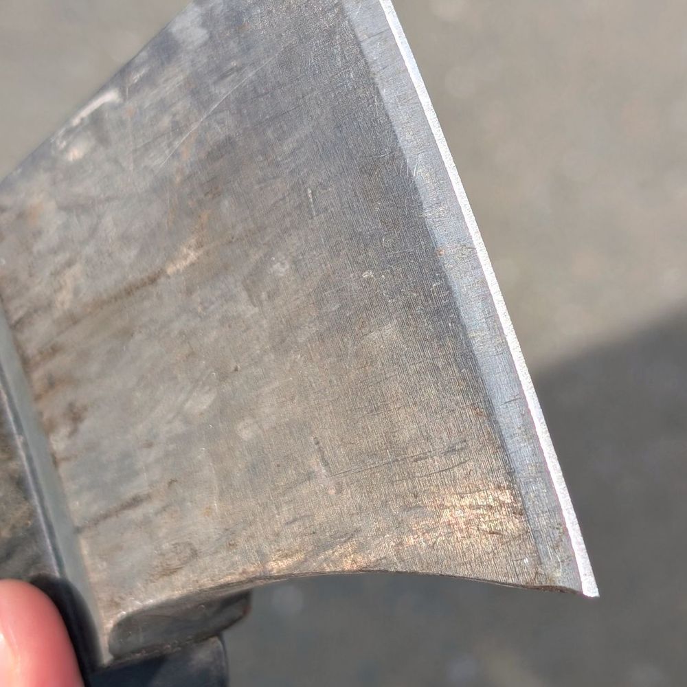 Mission Cutlery - Axe is SO sharp now, wish I took a before picture, the edge was really banged up - Knife Sharpening Near Me Mission Cutlery - Axe is SO sharp now, wish I took a before picture, the edge was really banged up - Knife Sharpening Near Me