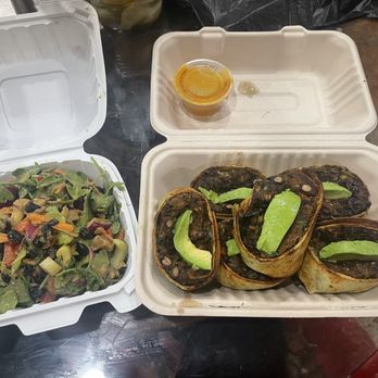 The Vegan Marie - Salad and wrap - Vegan Near Me - Miami, Florida