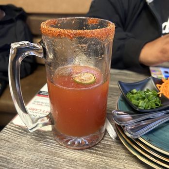 Mariscos Choix - Michelada - husband drank some before I can take a picture. Good michelada mix - Seafood Near Me - Pico Rivera, California