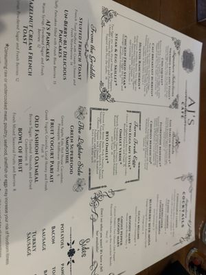 Menu photo 1 AJ's Chandler, AZ