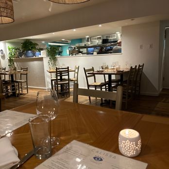 Calissa Hamptons - Dinner Setting - Mediterranean Near Me - Water Mill, New York Calissa Hamptons - Dinner Setting - Mediterranean Near Me - Water Mill, New York
