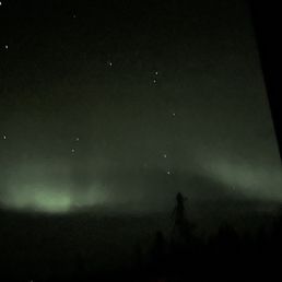 Northern lights from our room!