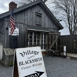 Village Blacksmith - Outside blacksmith workshop