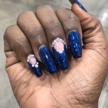 Zen Nail Spa - Fill on top of colored acrylic nails - Nail Salons Near Me - Campbell, California