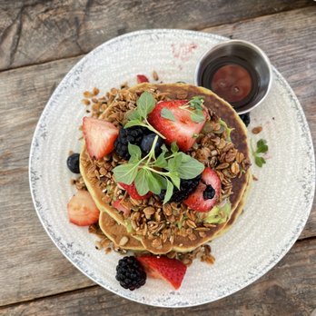 Blueys Kitchen - Summer Sweet Squash Pancakes. - Cafes Near Me - Santa Monica, California