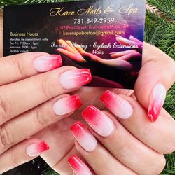 Karen Nails & Spa - Ombré dipping powder design