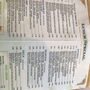 Thai Green Leaf - Lunch menu - Thai Near Me - Copiague, New York