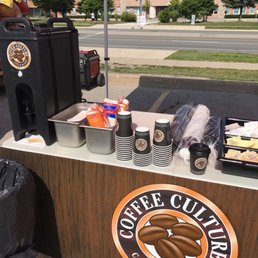 Free coffee thank goodness.