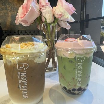 Insomnibar - Corn phin latte and strawberry cloud latte with boba - Coffee & Tea Near Me - San Jose, California Insomnibar - Corn phin latte and strawberry cloud latte with boba - Coffee & Tea Near Me - San Jose, California