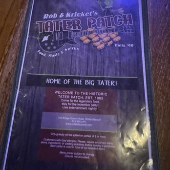Tater Patch - Menu - Breakfast & Brunch Near Me - Rolla, Missouri