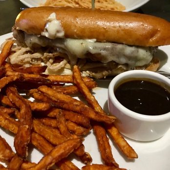Yard House - Steak sandwich with sweet potatoes fries - Bars Near Me - Hallandale Beach, Florida