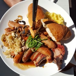 Cafe Assiette - This is their German Platter. Sharing recommended. $39.90