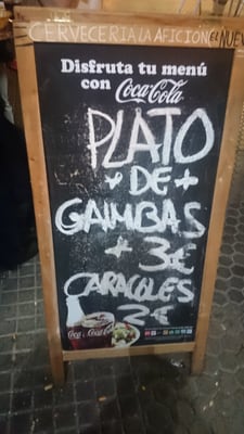Menu photo 1 Cervecería La Afición Seville, SE