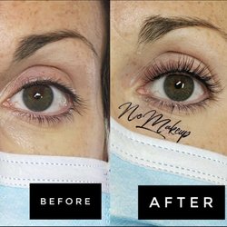 Lash House - Before & After of a Lash Lift & Tint